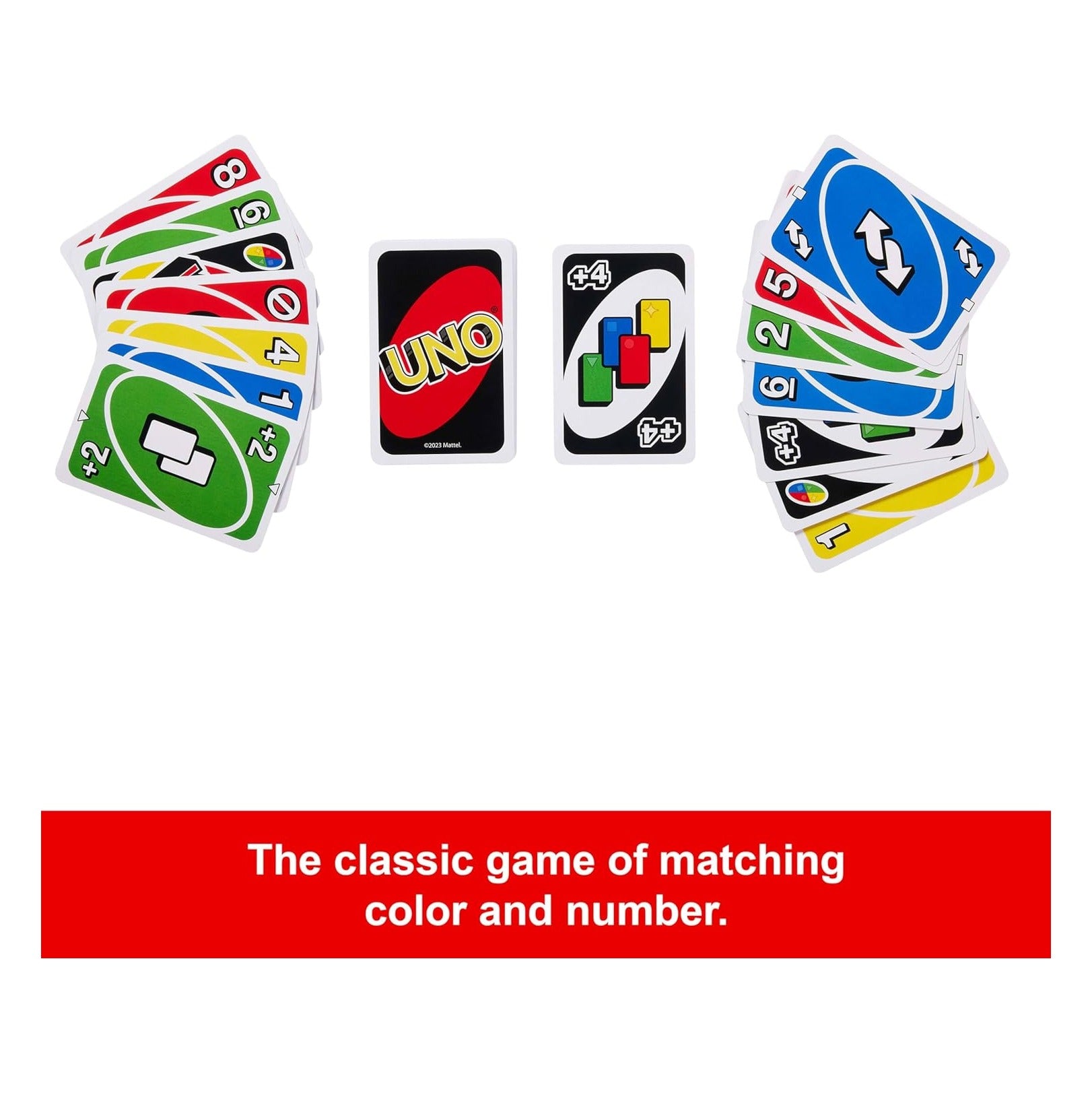 UNO Card Game for Kid, Adult & Family Nights & Parties, Travel & Vacations, Color Blind Accessible & Customizable Deck