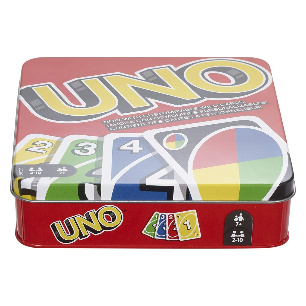 UNO Card Game for Kid, Adult & Family Nights & Parties, Travel & Vacations, Color Blind Accessible & Customizable Deck