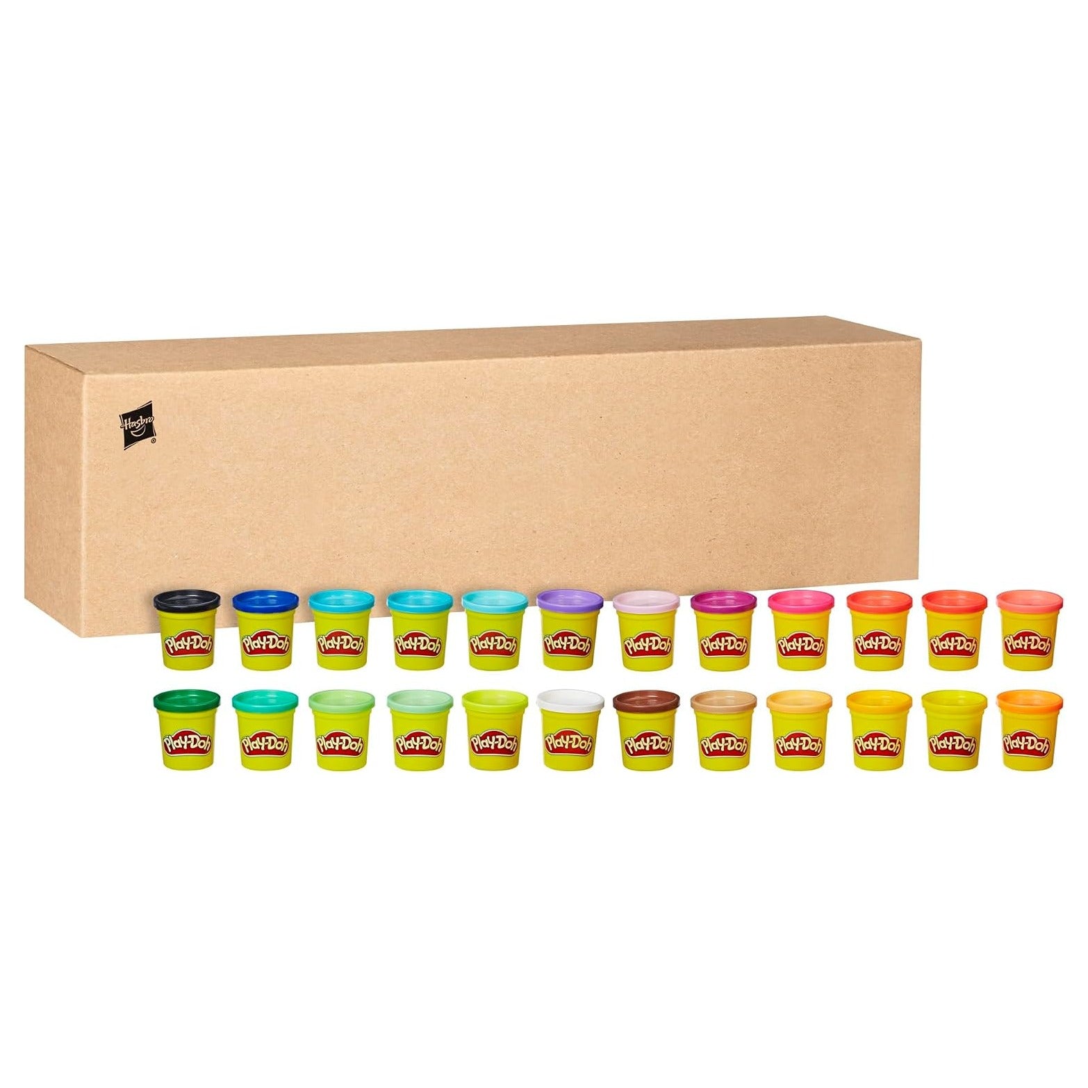Play-Doh Modeling Compound 24-Pack Case of Colors, Non-Toxic, 3 Oz Cans of Assort. Colors, Back to School Classroom Supplies, Preschool Toys, Ages 2+